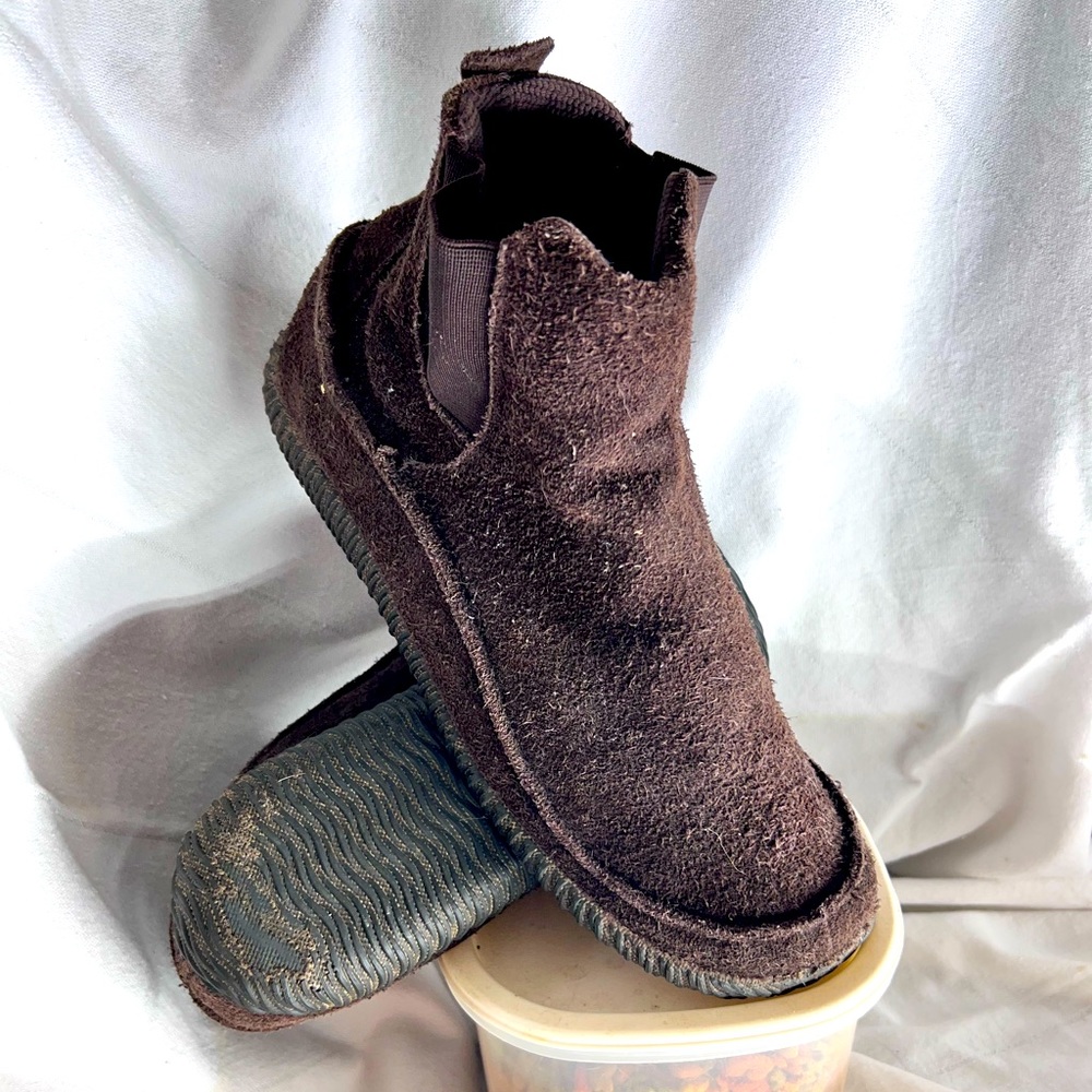 Acorn Suede Weatherproof Slip-on Boots